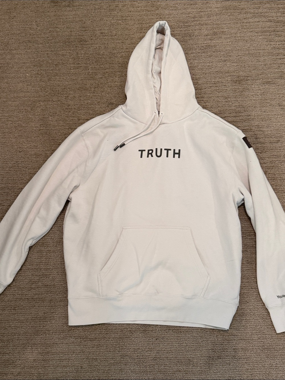 TRUTH Graphic Hoodie - Light Beige/Cream